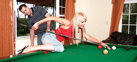 Very attractive american blonde mature Jenny Hamilton in sexy jeans showing big titties and spreading her legs 